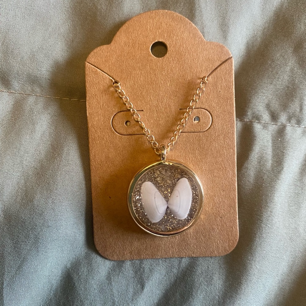Florida butterfly shell necklace